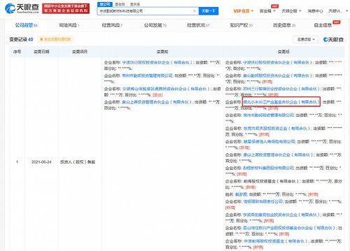 小米长江产业基金投资新材料公司